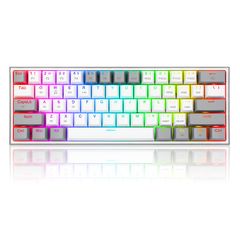 Gaming πληκτρολόγιο - Redragon K617 Fizz (White/Grey) | Pancarshop