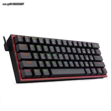 Gaming πληκτρολόγιο - Redragon K617 Fizz RGB (Black) | Pancarshop