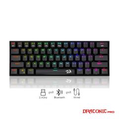 Gaming πληκτρολόγιο - Redragon K530 RGB Draconic Pro Black (Custom Brown) | Pancarshop