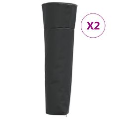 vidaXL Καλύμματα για Θερμάστρες 2 τεμ. 86x47x241 εκ Ύφασμα Oxford 420D
