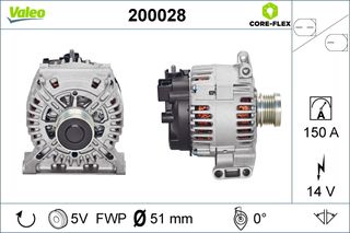 Δυναμό MERCEDES A (W169), B SPORTS TOURER (W245), C (W204) 2.0D/2.1D 09.04-06.12