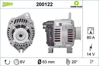 Δυναμό CITROEN BERLINGO, BERLINGO/MINIVAN, JUMPER I, JUMPY I, XANTIA, XSARA, XSARA/HATCHBACK, ZX; FIAT DUCATO, SCUDO; PEUGEOT 306, 306/HATCHBACK, 405 II 1.8D-2.1D 03.91-12.06