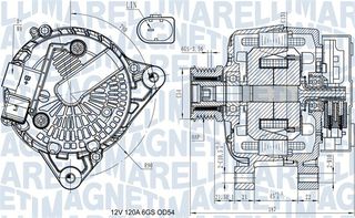 Δυναμό  FORD B-MAX, C-MAX II, ECOSPORT, FIESTA VI, FOCUS III, FOCUS III/KOMBI, GRAND C-MAX, KUGA II, TOURNEO CONNECT V408 NADWOZIE WIELKO, TOURNEO COURIER B460 1.0-2.0D 06.08-