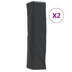 vidaXL Καλύμματα για Θερμάστρες 2 τεμ. 58x58x228 εκ Ύφασμα Oxford 420D