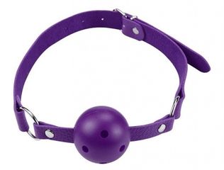 Breathable Ball Gag - Purple