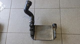 Ψυγείο intercooler, σωλήνας αέρα και αισθ. πίεσης, γνήσια μεταχειρισμένα, από Audi A4 2000-2004 1.8lt turbo 150-163PS  (215x190x62)