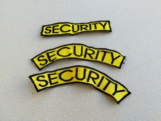 Σετ Κεντητά σήματα SECURITY 3 τεμάχια -thumb-2