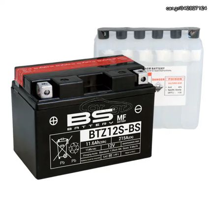 ΜΠΑΤΑΡΙA BS BATTERY BTZ12S-BS ΜΕ ΥΓΡΑ