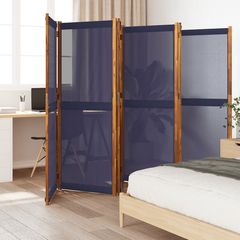 Διαχωριστικό Δωματίου με 6 Πάνελ Σκούρο Μπλε 420 x 180 εκ.