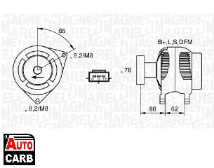 Δυναμό MAGNETI MARELLI 063377414010 για FORD FOCUS 1998-2009