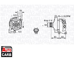 Δυναμό MAGNETI MARELLI 063377420010 για FORD FOCUS 2003-2013