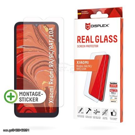 Displex Real Glass 2D Tempered Glass για Xiaomi Redmi 9A/9C/9AT/10A