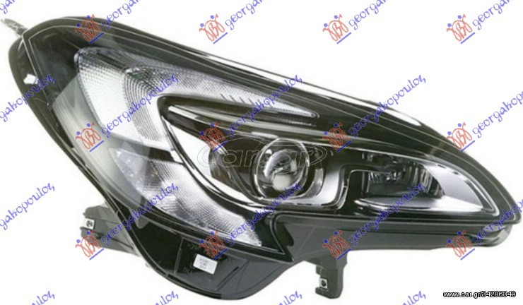 ΦΑΝΟΣ ΕΜΠΡΟΣ ΗΛΕΚ. (H7/H7) (HELLA) ΔΕ για OPEL CORSA E '15-'19