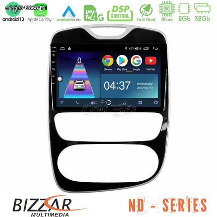 Bizzar ND Series 8Core Android13 2+32GB Renault Clio 2016-2019 Navigation Multimedia Tablet 10″
