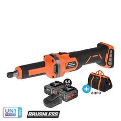 ΛΕΙΑΝΤΗΡΑΣ ΕΥΘΥΣ ΜΠΑΤΑΡΙΑΣ BL 20V 20000rpm 2x4.0Ah U89020-24SB KRAUSMANN 70134
