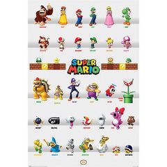 Αφίσα Super Mario Characters Parade (91.5 x 61 cm)
