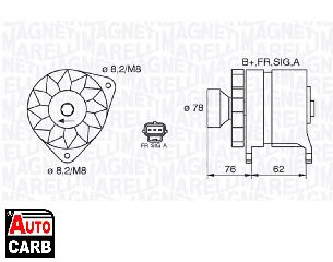 Δυναμό MAGNETI MARELLI 063380010010 για FORD FOCUS 1998-2009, FORD TOURNEO 2002-2013, FORD TRANSIT 2002-