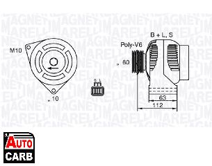 Δυναμό MAGNETI MARELLI 063532622010 για HYUNDAI ELANTRA 2000-2006, HYUNDAI SANTA 2000-2015, HYUNDAI SONATA 2004-2014