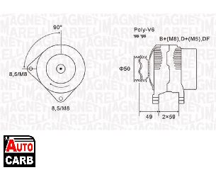 Δυναμό MAGNETI MARELLI 063731147010 για NISSAN INTERSTAR 2002-, OPEL MOVANO 1998-, RENAULT LAGUNA 2001-2007