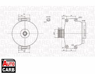 Δυναμό MAGNETI MARELLI 063731908010 για MERCEDES-BENZ C-CLASS 2000-2015, MERCEDES-BENZ CLC-CLASS 2008-2011, MERCEDES-BENZ CLK 2002-2010