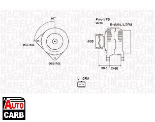 Δυναμό MAGNETI MARELLI 063731933010 για DACIA DUSTER 2010-2018, DACIA LOGAN 2004-, DACIA SANDERO 2008-