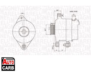 Δυναμό MAGNETI MARELLI 063731949010 για CITROEN C1 2005-2014, PEUGEOT 107 2005-2014, TOYOTA AYGO 2005-2014