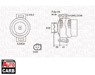 Δυναμό MAGNETI MARELLI 063731953010 για BMW 1 2003-2013, BMW 3 2004-2013, BMW 5 2001-2010