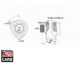 Δυναμό MAGNETI MARELLI 943354022010 για MERCEDES-BENZ G-CLASS 1989-, MERCEDES-BENZ SPRINTER 1995-2012