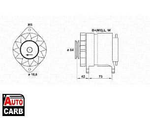 Δυναμό MAGNETI MARELLI 943356591010 για OPEL ASTRA 1991-1999, OPEL COMBO 1994-2001, OPEL CORSA 1993-2002