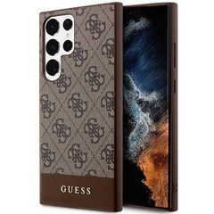 Guess GUHCS23LG4GLBR S23 Ultra S918 brown/brown hardcase 4G Stripe Collection