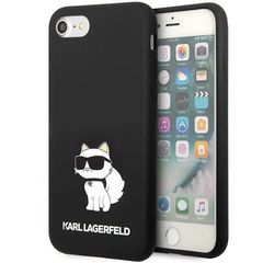 Karl Lagerfeld KLHCI8SNCHBCK iPhone 7/8/ SE 2020/2022 Hardcase schwarz/schwarz Silikon Choupette