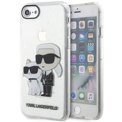 Karl Lagerfeld KLHCI8HNKCTGT iPhone 7/8/ SE 2020 / SE 2022 transparent hardcase Gliter Karl