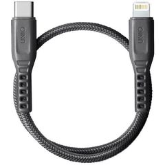 Uniq Flex Cable USB-C- Lightning 18W Nylon 30cm grau/anthrazitgrau