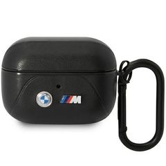 BMW BMAP22PVTK AirPods Pro cover black/black Leather Curved Line