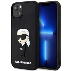 Karl Lagerfeld KLHCP14M3DRKINK iPhone 14 Plus 6.7" black/black hardcase Rubber Ikonik 3D