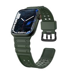 Strap Triple Protection strap for Apple Watch SE, 8, 7, 6, 5, 4, 3, 2, 1 (41, 40, 38 mm) band bracelet green