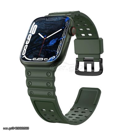 Armband Triple Protection Apple Watch SE Armband, 9, 8, 7, 6, 5, 4, 3, 2, 1 (41, 40, 38 mm) Armband grün