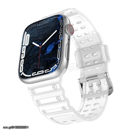 Strap Triple Protection Apple Watch SE Band, 9, 8, 7, 6, 5, 4, 3, 2, 1 (41, 40, 38 mm) Band Bracelet Transparent