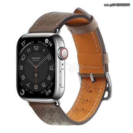Strap Leather leather strap Apple Watch SE, 9, 8, 7, 6, 5, 4, 3, 2, 1 (41, 40, 38 mm) band bracelet dark brown