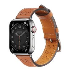 Strap Leather leather strap Apple Watch Ultra, SE, 9, 8, 7, 6, 5, 4, 3, 2, 1 (49, 45, 44, 42 mm) band bracelet brown