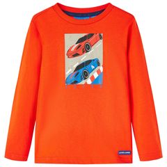 Μπλουζάκι Παιδικό Μακρυμάνικο Έντονο Πορτοκαλί 104