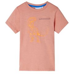 Μπλουζάκι Παιδικό Κοντομάνικο Ανοιχτό Πορτοκαλί 140