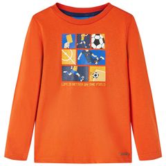 Μπλουζάκι Παιδικό Μακρυμάνικο Πορτοκαλί 128