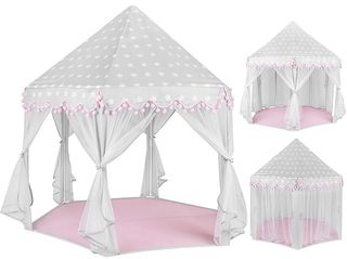 Gray and pink children's tent Kruzzel