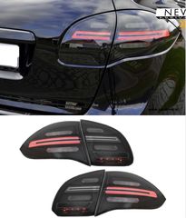 ΦΑΝΑΡΙΑ ΠΙΣΩ FULL LED taillights Porsche Cayenne 958 E2 92A Prefacelift (2010-2014) Black Smoke with Dynamic Indicators