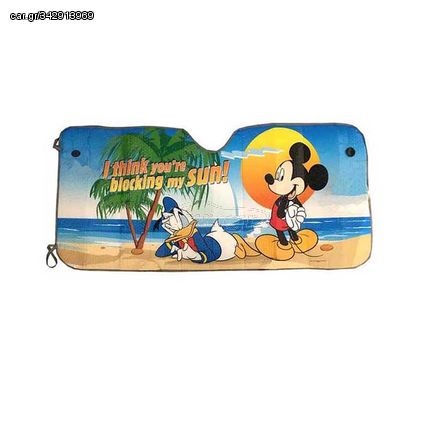 Ηλιοπροστασία Κουρτινάκι Παρμπρίζ Εσωτερικό Disney Mickey Mouse And Friends 60 x 130 cm