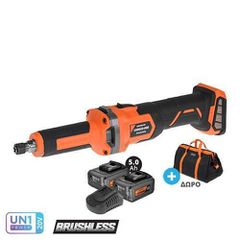 ΛΕΙΑΝΤΗΡΑΣ ΕΥΘΥΣ ΜΠΑΤΑΡΙΑΣ BL 20V 20000rpm 2x5.0Ah U89020-25SB KRAUSMANN 70136