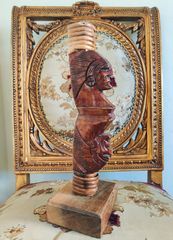 Παλαιό ξύλινο ινδιάνικο χειροποίητο αγαλματίδιο των γηγενών Αμερικανών  - Ινδιάνοι