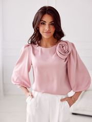 Μπλούζα 194785 Roco Fashion Ροζ BLU0178 Pink