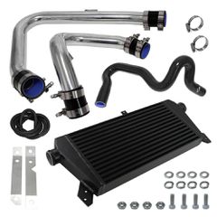 Bolt On Upgrade Front Mount Black Intercooler + Piping Kit For VW Passat Audi A4 B5 Quattro 1.8T 1996-2001 Black
